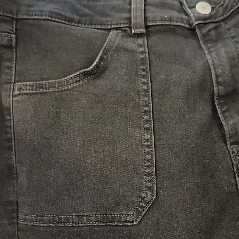 NWT Levis 721 High Rise Deep Pocket Charcoal Gray Rocker Jeans 31x30